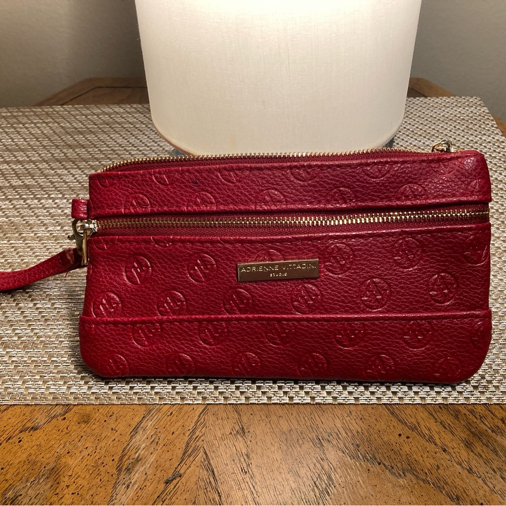 Adrienne Vittadini Red Wristlet/Wallet